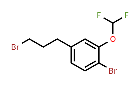 1804063-11-3 | 2-Bromo-5-(3-bromopropyl)(difluoromethoxy)benzene