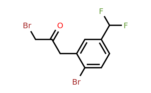 1804063-44-2 | 1-Bromo-3-(2-bromo-5-(difluoromethyl)phenyl)propan-2-one