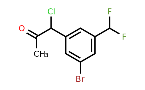 1804063-47-5 | 1-(3-Bromo-5-(difluoromethyl)phenyl)-1-chloropropan-2-one
