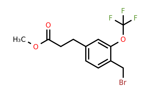 1804065-82-4 | Methyl 3-(4-(bromomethyl)-3-(trifluoromethoxy)phenyl)propanoate