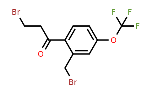 1804066-16-7 | 3-Bromo-1-(2-(bromomethyl)-4-(trifluoromethoxy)phenyl)propan-1-one