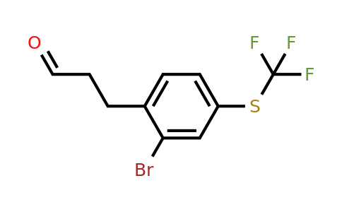 1804066-35-0 | 3-(2-Bromo-4-(trifluoromethylthio)phenyl)propanal