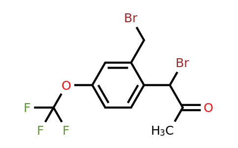 1804066-39-4 | 1-Bromo-1-(2-(bromomethyl)-4-(trifluoromethoxy)phenyl)propan-2-one