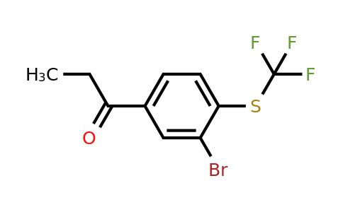 1804066-42-9 | 1-(3-Bromo-4-(trifluoromethylthio)phenyl)propan-1-one