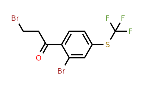 1804066-54-3 | 3-Bromo-1-(2-bromo-4-(trifluoromethylthio)phenyl)propan-1-one
