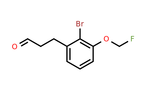 1804066-59-8 | 3-(2-Bromo-3-(fluoromethoxy)phenyl)propanal