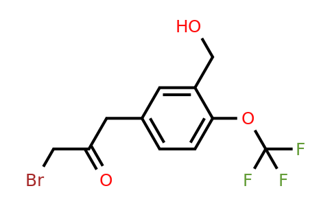 1804067-40-0 | 5-(3-Bromo-2-oxopropyl)-2-(trifluoromethoxy)benzylalcohol