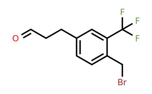 1804067-68-2 | 3-(4-(Bromomethyl)-3-(trifluoromethyl)phenyl)propanal