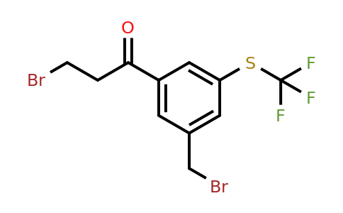 1804068-55-0 | 3-Bromo-1-(3-(bromomethyl)-5-(trifluoromethylthio)phenyl)propan-1-one