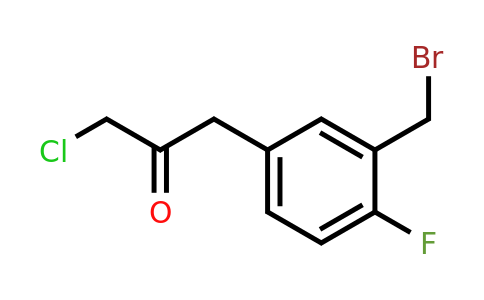 1804068-87-8 | 1-(3-(Bromomethyl)-4-fluorophenyl)-3-chloropropan-2-one