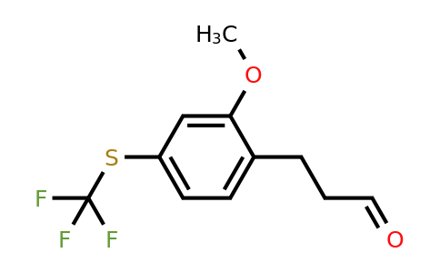 1804070-28-7 | 2-(3-Oxopropyl)-5-(trifluoromethylthio)anisole