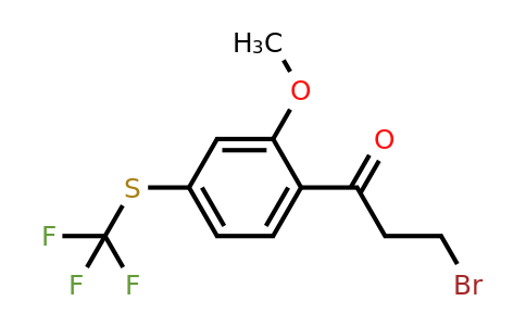 1804070-66-3 | 2-(3-Bromopropanoyl)-5-(trifluoromethylthio)anisole