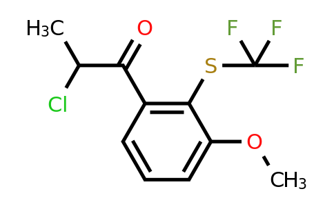 1804070-76-5 | 3-(2-Chloropropanoyl)-2-(trifluoromethylthio)anisole