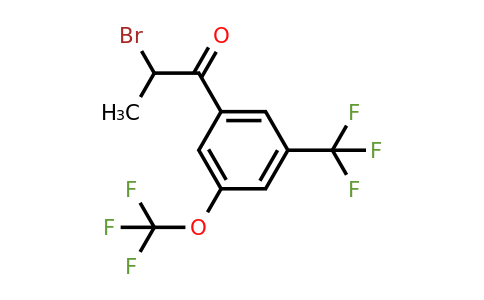 1804070-86-7 | 2-Bromo-1-(3-(trifluoromethoxy)-5-(trifluoromethyl)phenyl)propan-1-one