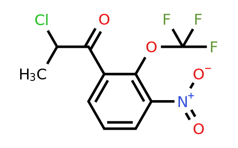 1804070-89-0 | 2-Chloro-1-(3-nitro-2-(trifluoromethoxy)phenyl)propan-1-one