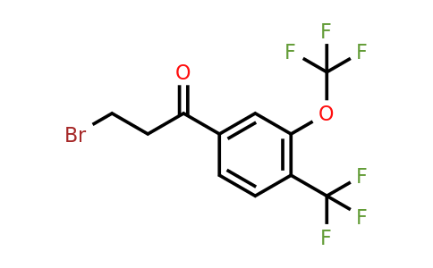 1804070-90-3 | 3-Bromo-1-(3-(trifluoromethoxy)-4-(trifluoromethyl)phenyl)propan-1-one