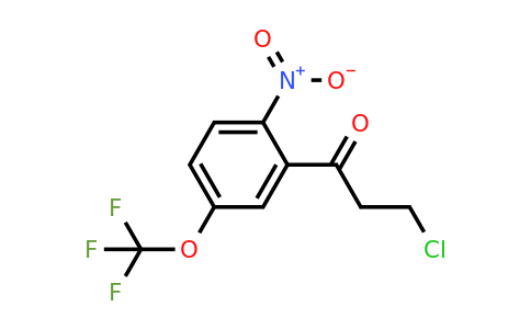 1804070-92-5 | 3-Chloro-1-(2-nitro-5-(trifluoromethoxy)phenyl)propan-1-one