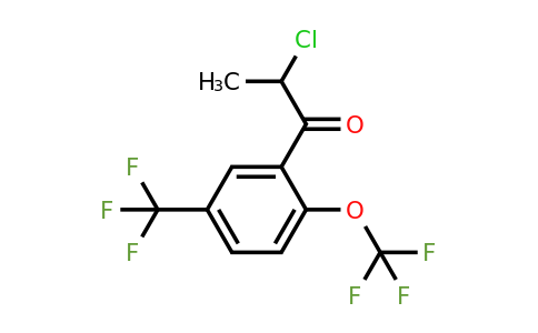 1804070-95-8 | 2-Chloro-1-(2-(trifluoromethoxy)-5-(trifluoromethyl)phenyl)propan-1-one