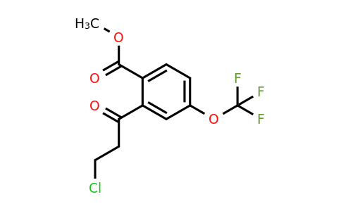1804071-06-4 | Methyl 2-(3-chloropropanoyl)-4-(trifluoromethoxy)benzoate
