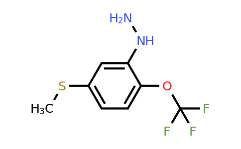 1804071-10-0 | 1-(5-(Methylthio)-2-(trifluoromethoxy)phenyl)hydrazine