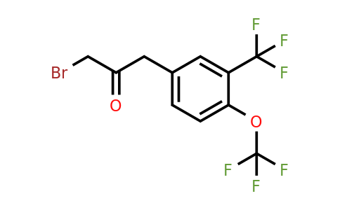 1804071-15-5 | 1-Bromo-3-(4-(trifluoromethoxy)-3-(trifluoromethyl)phenyl)propan-2-one