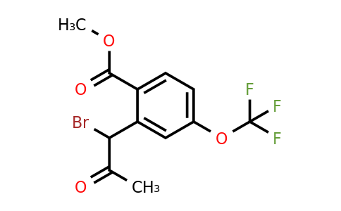 1804071-24-6 | Methyl 2-(1-bromo-2-oxopropyl)-4-(trifluoromethoxy)benzoate