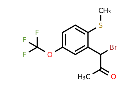 1804071-28-0 | 1-Bromo-1-(2-(methylthio)-5-(trifluoromethoxy)phenyl)propan-2-one