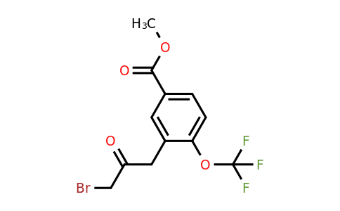 1804071-36-0 | Methyl 3-(3-bromo-2-oxopropyl)-4-(trifluoromethoxy)benzoate