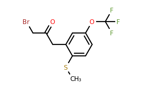 1804071-37-1 | 1-Bromo-3-(2-(methylthio)-5-(trifluoromethoxy)phenyl)propan-2-one