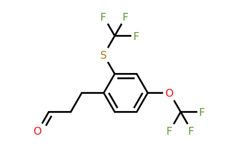 1804071-65-5 | 3-(4-(Trifluoromethoxy)-2-(trifluoromethylthio)phenyl)propanal