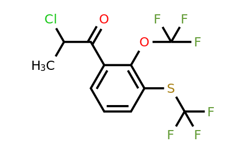 1804071-72-4 | 2-Chloro-1-(2-(trifluoromethoxy)-3-(trifluoromethylthio)phenyl)propan-1-one