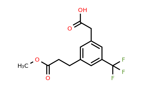 1804071-82-6 | 3-(3-Methoxy-3-oxopropyl)-5-(trifluoromethyl)phenylacetic acid