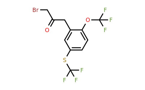 1804071-83-7 | 1-Bromo-3-(2-(trifluoromethoxy)-5-(trifluoromethylthio)phenyl)propan-2-one