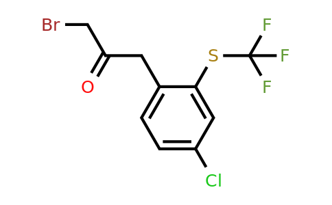 1804071-98-4 | 1-Bromo-3-(4-chloro-2-(trifluoromethylthio)phenyl)propan-2-one