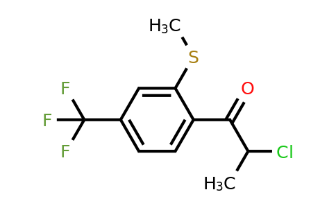 1804072-09-0 | 2-Chloro-1-(2-(methylthio)-4-(trifluoromethyl)phenyl)propan-1-one