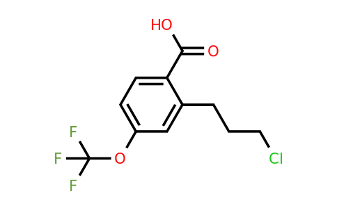 1804072-10-3 | 2-(3-Chloropropyl)-4-(trifluoromethoxy)benzoic acid