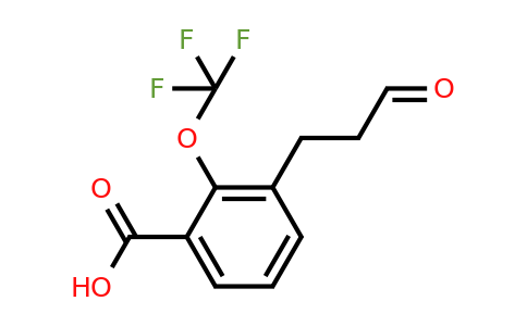 1804072-14-7 | 3-(3-Oxopropyl)-2-(trifluoromethoxy)benzoic acid