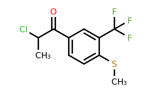 1804072-15-8 | 2-Chloro-1-(4-(methylthio)-3-(trifluoromethyl)phenyl)propan-1-one