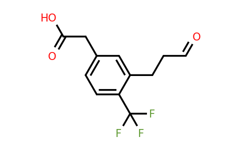 1804072-17-0 | 3-(3-Oxopropyl)-4-(trifluoromethyl)phenylacetic acid