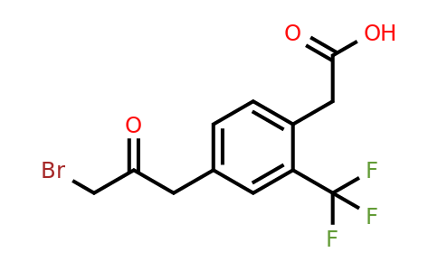 1804072-26-1 | 4-(3-Bromo-2-oxopropyl)-2-(trifluoromethyl)phenylacetic acid
