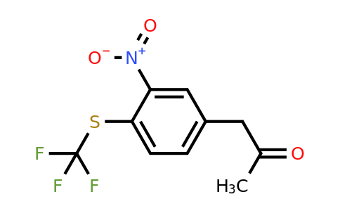 1804072-27-2 | 1-(3-Nitro-4-(trifluoromethylthio)phenyl)propan-2-one