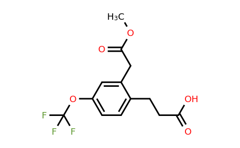 1804072-32-9 | Methyl 2-(2-carboxyethyl)-5-(trifluoromethoxy)phenylacetate