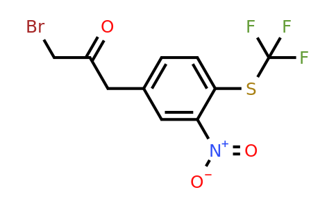 1804072-33-0 | 1-Bromo-3-(3-nitro-4-(trifluoromethylthio)phenyl)propan-2-one