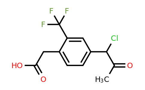 1804072-34-1 | 4-(1-Chloro-2-oxopropyl)-2-(trifluoromethyl)phenylacetic acid
