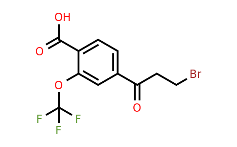 1804072-35-2 | 4-(3-Bromopropanoyl)-2-(trifluoromethoxy)benzoic acid