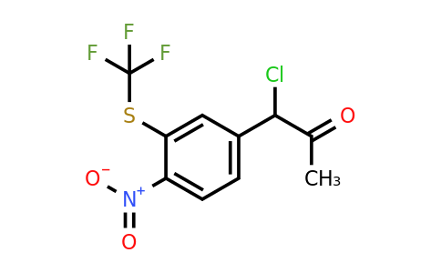 1804072-39-6 | 1-Chloro-1-(4-nitro-3-(trifluoromethylthio)phenyl)propan-2-one