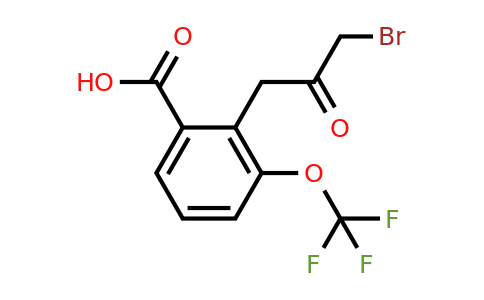 1804072-40-9 | 2-(3-Bromo-2-oxopropyl)-3-(trifluoromethoxy)benzoic acid