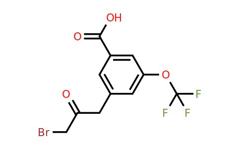 1804072-45-4 | 3-(3-Bromo-2-oxopropyl)-5-(trifluoromethoxy)benzoic acid