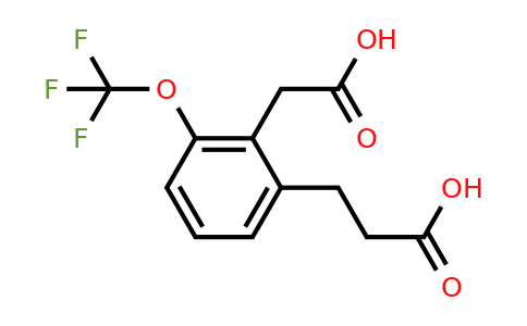 1804072-51-2 | 2-(2-Carboxyethyl)-6-(trifluoromethoxy)phenylacetic acid