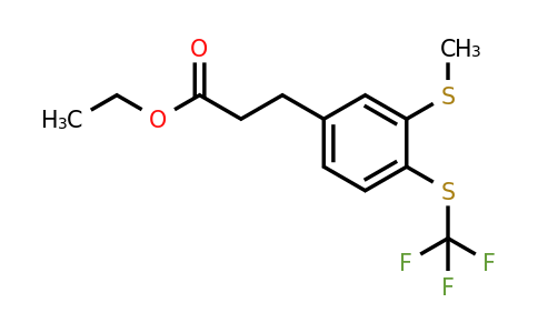 1804072-58-9 | Ethyl 3-(3-(methylthio)-4-(trifluoromethylthio)phenyl)propanoate
